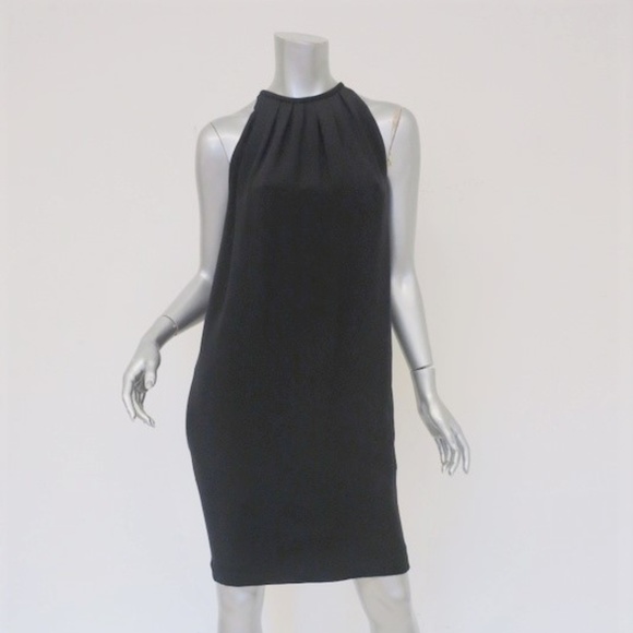 Celine Dresses & Skirts - Celine Dress Black Silk Sleeveless Pleated